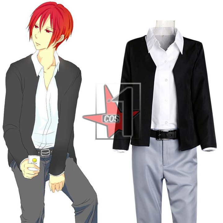Hot -sale Anime Assassination Classroom cosplay costume Custom Made Akabane Karuma Black school uniform suits set for men CN0505