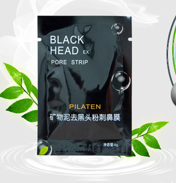 10PCS PILATEN Face Care Facial Minerals Conk Nose Blackhead Remover Mask Pore Cleanser Deep Cleansing Black