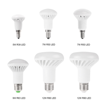 New R39 R50 R63 E14 LED lamp E27 LED Bulb 5W 7W 9W 12W AC 110V 220V 230V 240V Warm white Cold white led spotlight