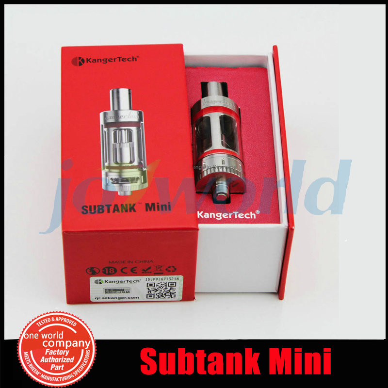 11 Kanger Subtank Mini With OCC Coil 0.5ohm 1.2ohm 4.5ML Kangertech Subtank Mini RBA Dual Coil Pyrex Glass E-Cig Atomizer