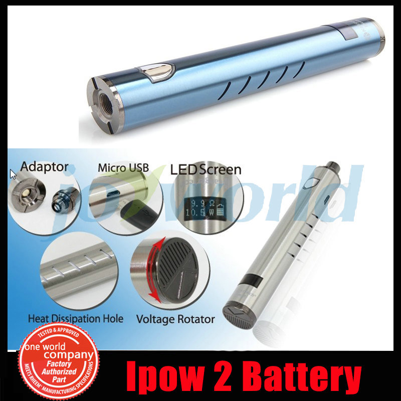 100 Authentic Kangertech Battery Ipow2 E Cigarette EGO Battery Kanger Ipow 2 with OLED Screen Micro