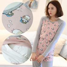 2016 spring and Autumn New Korean maternity lactation clothes women breast feeding long sleeved T-shirt SH-0189