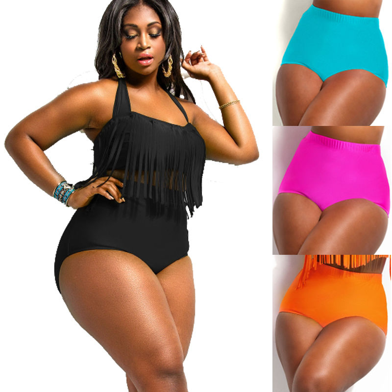 bikini plus size high waist