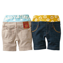 Summer Casual Stripe Beach Shorts Children Clothes Cotton Baby Boys Girls Trousers Sports Pants Toddlers Bebe