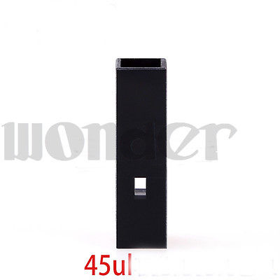 45ul Sub Micro флуоресценции JGS1 Quartz ячейки с черными стенками и крышкой|cell|cell quartz aeProduct.getSubject()
