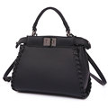 Fashion Knitting Edge 2016 New Ladies Mini Handbag Twist Lock Solid Color Bag Women High Quality