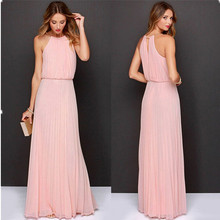Sleeveless Chiffon Long Maxi Party Dresses