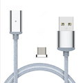 Nylon 3 in 1 Magnetic Micro USB Adapter For Lightning Sync Wire Data Cable Fast Charging