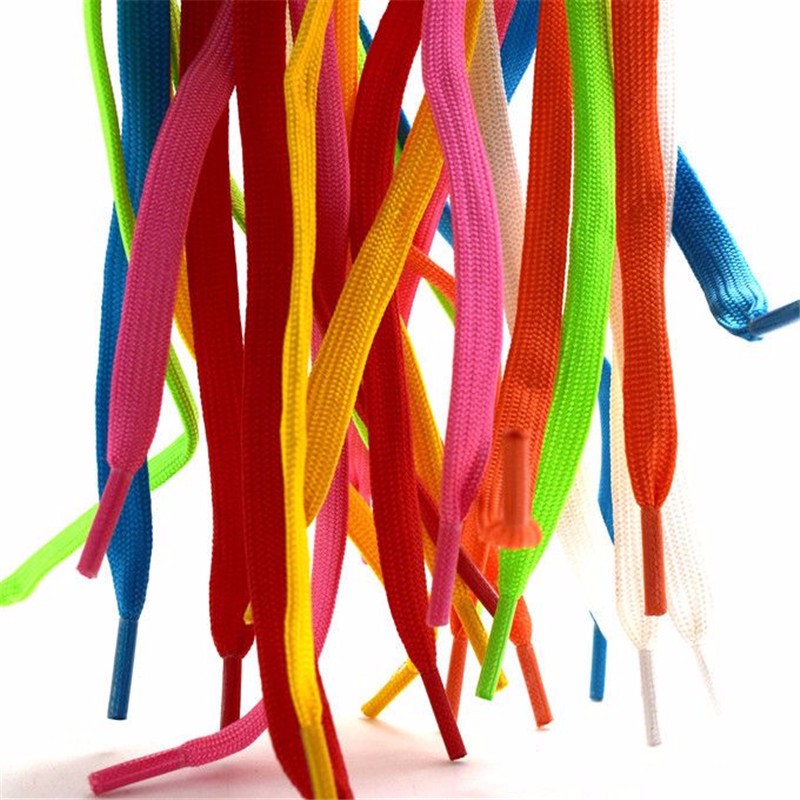 2019 Fashion LED Shoelaces 110cm Shoe Laces Flash Light Up Glow Stick Strap Flat Shoelaces Disco
