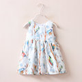 Summer Girl Clothes Birds Printd Dress For Girl A line Pattern Dress Children s Clothing Princess