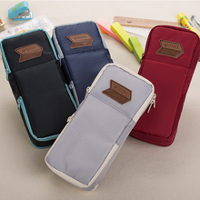 Big pen curtain multifunctional pencil case super large capacity stationery bags box new year gift free shipping 026
