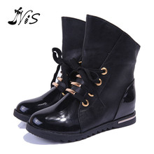 Women Snow Boots Motorcycle Bota Autumn Winter Leather Ankle Boots Women Shoes Knight Waterproof Botas Femininas Zapatos