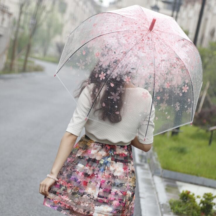 New-Fashion-Transparent-Clear-Umbrella-Cherry-Blossom-Mushroom-Apollo-Princess-Women-Rain-Umbrella-Sakura-Long-Handle (4)