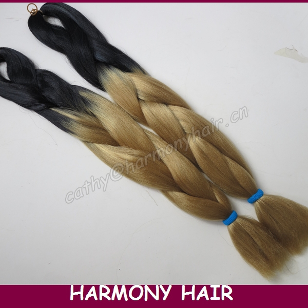 10 Packs Free Shipping 24 Ombre Black Golden Blonde Kanekalon