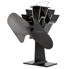 Newest High Quality Stove Fan Liank SF-112 Eco-friendly Heat Powered Stove Fan for Wood / Gas / Pellet Stoves (Black)
