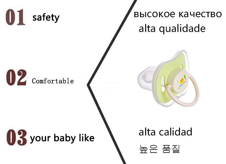 1pc Baby Nipple Nuk Soothie Pacifier Thumb Holes Baby Accessories Boy Girl Infant Teat Safety Baby Supplies Products 3months (1)