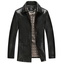 Hot!!!new The Autumn Winter 2015 Men Fur Coat High-end Men’s Leather Big Yards Men Grow A Leather Jacket Leather Jacket M-XXXL