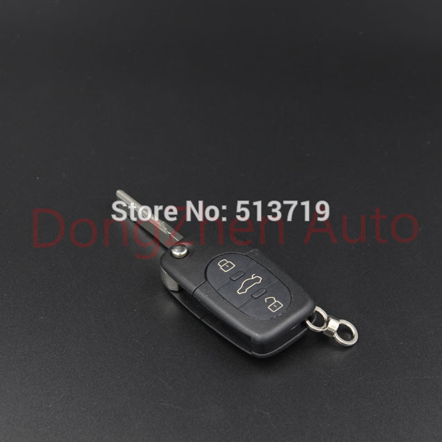 Car Key covser Flip Folding Remote 3 Button Fob Car Key shell Uncut Blade for Audi A2 A3 A4 A6 A8 TT car Accessories Key Case