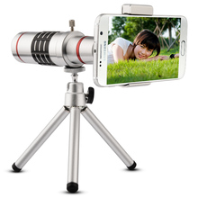 18X Universal Telephoto Lens Mobile Phone Optical Zoom Telescope Camera with Tripod For iPhone Sumgung HTC Huawei