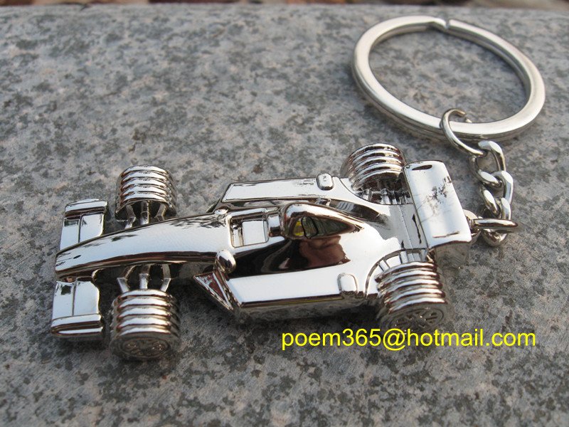10pcs/ Lot, F1 Racing cars model Key chain, Alloy Racing keychain
