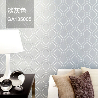 3d three-dimensional brief modern non-woven wallpaper cylinder bedroom wall