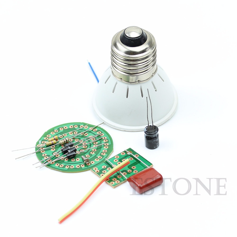 C18 Free Shipping Energy-Saving 38 LEDs Lamps DIY Kits Electronic Suite Hot Selling