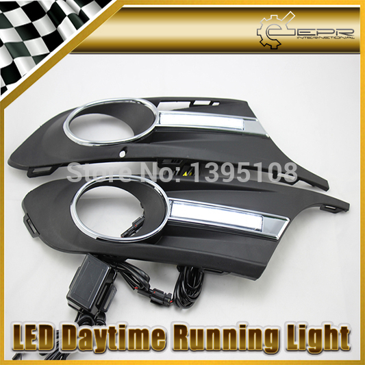 Фотография New Car Styling Auto Lamp For Volkswagen Sagitar Or Jetta 2012-2014 LED Daytime Running Light DRL Car Accessories