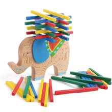 Kids Toys Wooden Elephant/Camel Balancing Toy Beech Wood Blocks Game For Children Montessori toys