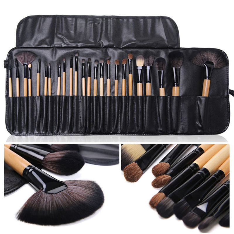 Professional 24 pcs font b Makeup b font Brushes Set Powder Foundation Eyeshadow Lip Brush Kit
