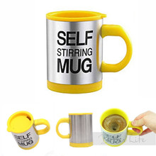 Best Promotion 4 colors Stainless Steel Electric Lazy Self Stirring Mug Automatic Mixing Tea Milk Coffee