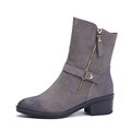 2014 New Genuine Leather Women Boots Fashion Ladies Knee High Boots