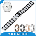 20mm Ceramic Watch Band Tool for Ticwatch 2 42mm Butterfly Buckle Strap Replacement Belt Wrist Bracelet