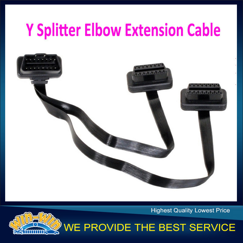 Y Splitter Elbow Extension Cable