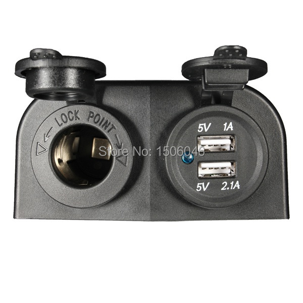 Купить 12V 24v dual usb автомобиль прикуривателя Зарядное устройство ...