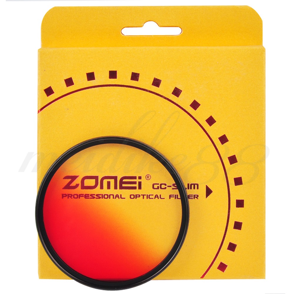 Zomei Ultra Slim Circular Gradual GC Grey Blue Orange Red Lens Filter Kit (5)