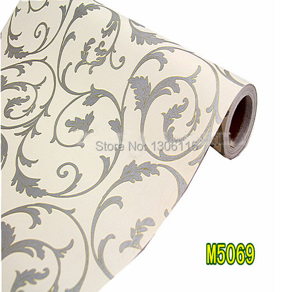 10M Hot Sale 3D Embossed Flower Vinyl Wallpaper Waterproof Living Room
