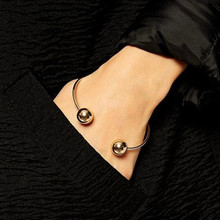 New Fashion Unique Design Round Beads Bangles For Women Rock Style Party Girl Bracelet Free Shipping