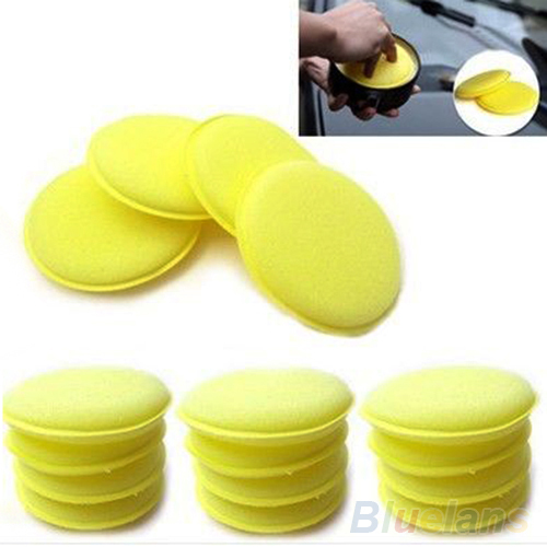 12x Waxing Polish Wax Foam Sponge Applicator Pads For Clean Cars Vehicle Glass 0BGO