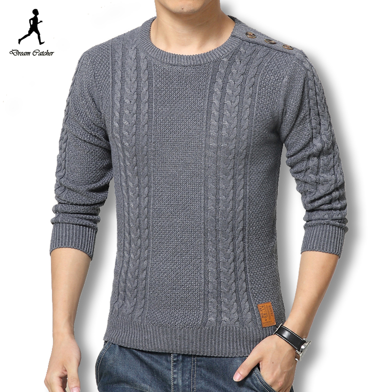 2015 Winter Dress Striped Cashmere Wool Pullover Men Plus Size Sweater Brand Casual Shirt O-Neck Sweater Slim Fit Men Hot Sale