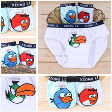 2pcs Random color Hot selling cotton short kids underwear character bird children’s panties kid boys underwear Free shipping!