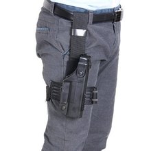 2015 New Arrival Durable Tactical Puttee Thigh Pistol Holster Leg Bag Gun Pouch with Quick Release Buckle