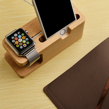 Portable Universal Wooden Phone Holder Watch Stand Holder Wooden Holder For Iphone Wrist Watch display Stand