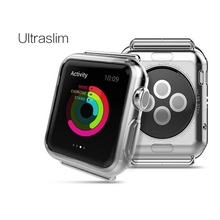 For Apple Watch Case Ultra Thin Slim Clear Transparent Soft Silicone Gel TPU Cover Smart Watch