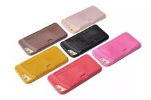 Luxury leather Back cover Case For Apple iPhone 6 6 Plus Case Card Pocket Slot Holder