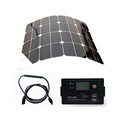 hotsale sunpower flexible solar panel 50W 12V 24V Aoto with USB solar charge controller solar energy