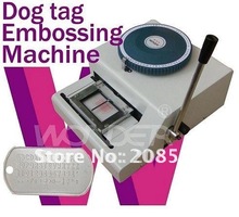 Free Shipping DHL/FEDEX ! 52-character/letters Manual dog tag embossing machine,dog Metal tag card embosser machine