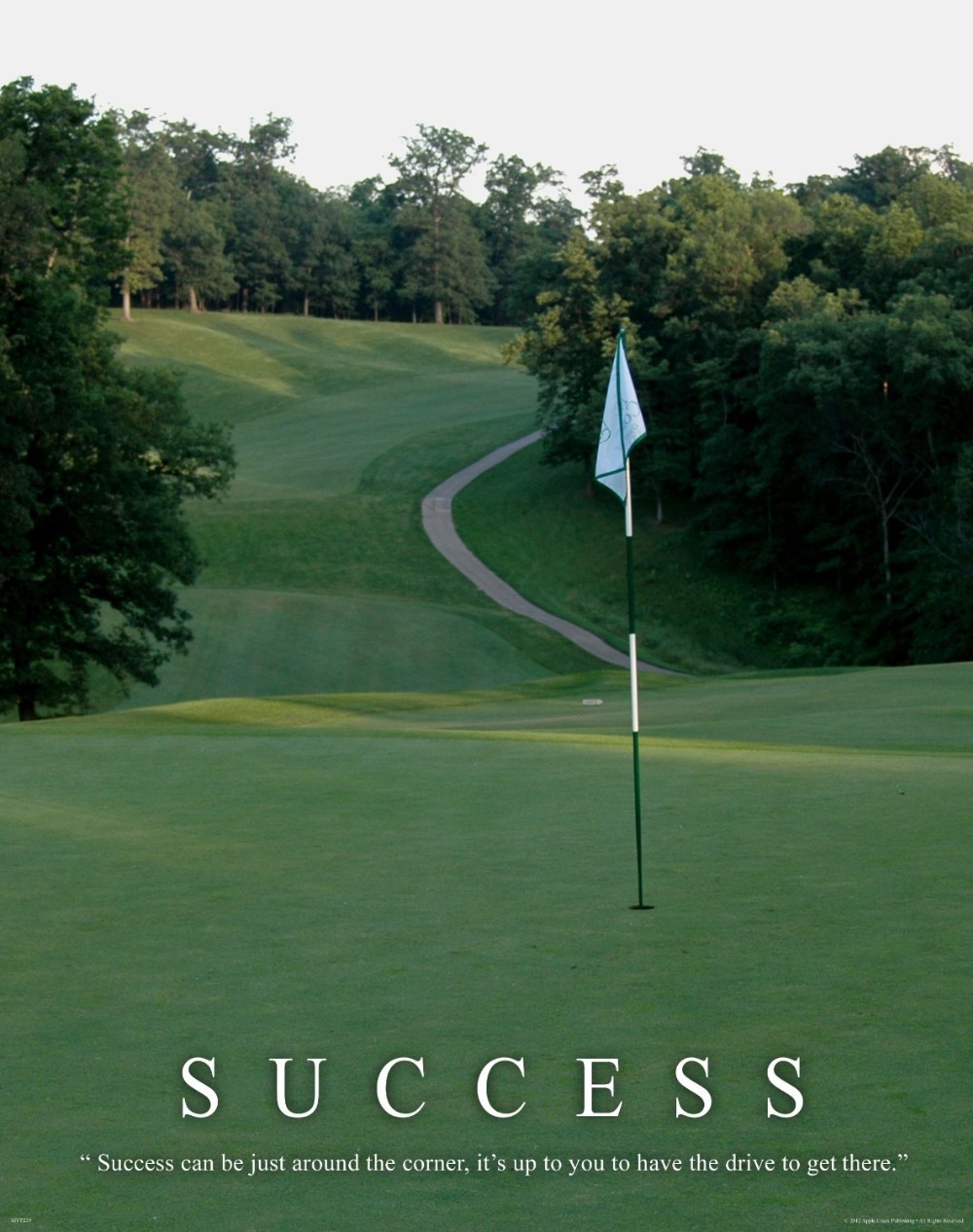 SUCCESS Golf Motivational Paper posters/Stickers/Canvas Wall Poster 24