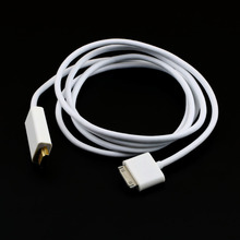 1Pcs 1.8M Meter Dock Connector to HDMI Cable for iPad 1 2 3 for iPhone 4 4S for iPod 4 Wholesale