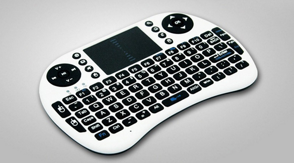 100% Original 2.4G Wireless Mini Wifi QWERTY Keyboard Air mouse case Touchpad For Android TV PC TV BOX of M8 MX MK918