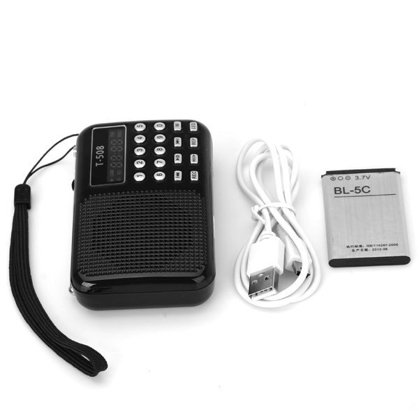 New Mini Portable Speaker With LED Display Screen FM Radio With USB 2 0 Cable Support